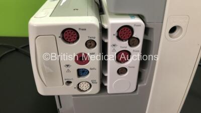 2 x Philips IntelliVue MP30 Patient Monitors *Mfds - 2011 and 2012* with 2 x Philips M3012A Multiparameter Modules with Press and Temp Options *Mfds - 2009 and 2008* and 2 x Philips IntelliVue X2 Patient Monitors with Press, Temp, NBP, SPO2 and ECG Resp O - 8