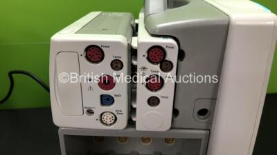 2 x Philips IntelliVue MP50 Anaesthesia Patient Monitors *Mfds - 2009* with 2 x Philips M3012A Multiparameter Modules with Press and Temp Options *Mfds - 2008 and 2009* and 2 x Philips IntelliVue X2 Patient Monitors with Press, Temp, NBP, SPO2 and ECG Res - 4