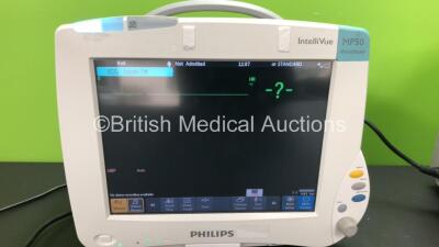 2 x Philips IntelliVue MP50 Anaesthesia Patient Monitors *Mfds - 2009* with 2 x Philips M3012A Multiparameter Modules with Press and Temp Options *Mfds - 2008 and 2009* and 2 x Philips IntelliVue X2 Patient Monitors with Press, Temp, NBP, SPO2 and ECG Res - 6