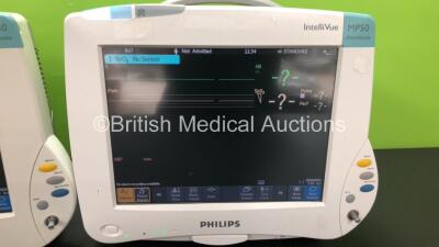 2 x Philips IntelliVue MP50 Anaesthesia Patient Monitors *Mfds - 2009 and 2010* with 2 x Philips M3012A Multiparameter Modules with Press and Temp Options *Mfds - 2008 and 2009* and 2 x Philips IntelliVue X2 Patient Monitors with Press, Temp, NBP, SPO2 an - 2