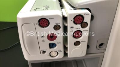 2 x Philips IntelliVue MP50 Anaesthesia Patient Monitors *Mfds - 2009 and 2010* with 2 x Philips M3012A Multiparameter Modules with Press and Temp Options *Mfds - 2008 and 2009* and 2 x Philips IntelliVue X2 Patient Monitors with Press, Temp, NBP, SPO2 an - 10