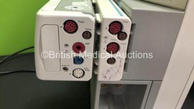 2 x Philips IntelliVue MP70 Anaesthesia Patient Monitors *Mfds - 2009* with 2 x Philips M3012A Multiparameter Modules with Press and Temp Options *Mfds - 2008 and 2009* and 2 x Philips IntelliVue X2 Patient Monitors with Press, Temp, NBP, SPO2 and ECG Res - 6
