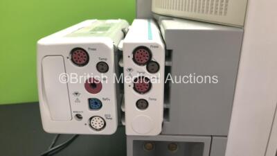 2 x Philips IntelliVue MP70 Anaesthesia Patient Monitors *Mfds - 2009* with 2 x Philips M3012A Multiparameter Modules with Press and Temp Options *Mfds - 2012 and 2008* and 2 x Philips IntelliVue X2 Patient Monitors with Press, Temp, NBP, SPO2 and ECG Res - 6