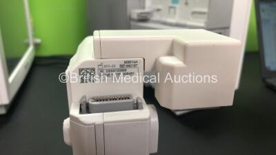 2 x Philips IntelliVue MP70 Anaesthesia Patient Monitors *Mfds -2009 and 2009* (Both Power Up 1 with Missing Dial-See Photos) with 2 x Philips M3014A Opt : C07 Multiparameter Modules with Press, Temp and CO2 Options *Mfds -2011* and 2 x Philips IntelliVue - 14