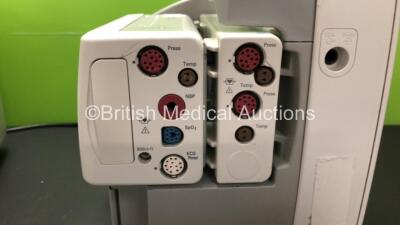 2 x Philips IntelliVue MP30 Anaesthesia Patient Monitors *Mfds - 2008 and 2009* with 2 x Philips M3012A Multiparameter Modules with Press and Temp Options *Mfds - 2008 and 2009* and 2 x Philips IntelliVue X2 Patient Monitors with Press, Temp, NBP, SPO2 an - 3