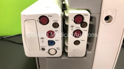 2 x Philips IntelliVue MP30 Anaesthesia Patient Monitors *Mfds - 2008 and 2009* with 2 x Philips M3012A Multiparameter Modules with Press and Temp Options *Mfds - 2008 and 2014* and 2 x Philips IntelliVue X2 Patient Monitors with Press, Temp, NBP, SPO2 an - 6