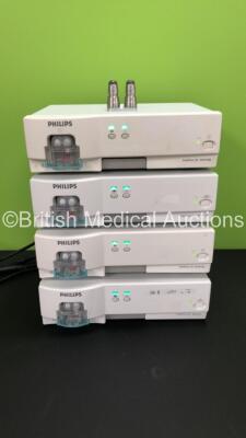 4 x Philips IntelliVue G5 - M1019A Gas Modules with Water Traps *Mfds - 1 x 2010, 2 x 2007 and 1 x 2006* (All Power Up)