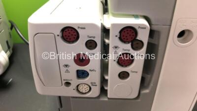 2 x Philips IntelliVue MP30 Anaesthesia Patient Monitors *Mfds - 2008 and 2009* with 2 x Philips M3012A Multiparameter Modules with Press and Temp Options *Mfds - 2009 and 2012* and 2 x Philips IntelliVue X2 Patient Monitors with Press, Temp, NBP, SPO2 an - 4