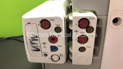 2 x Philips IntelliVue MP30 Anaesthesia Patient Monitors *Mfds - 2008 and 2009* with 2 x Philips M3012A Multiparameter Modules with Press and Temp Options *Mfds - 2009 and 2012* and 2 x Philips IntelliVue X2 Patient Monitors with Press, Temp, NBP, SPO2 an - 8