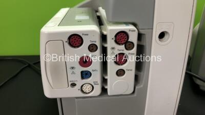 2 x Philips IntelliVue MP30 Anaesthesia Patient Monitors *Mfds - 2009 and 2008* with 2 x Philips M3012A Multiparameter Modules with Press and Temp Options *Mfds - 2008 and 2010* and 2 x Philips IntelliVue X2 Patient Monitors with Press, Temp, NBP, SPO2 an - 8