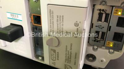 Job Lot Including 1 x Philips IntelliVue MP30 Anaesthesia Patient Monitor (Cracked Casing - See Photo), 1 x Philips IntelliVue MP30 Patient Monitor *Mfds - 2008 and 2011* with 2 x Philips M3012A Multiparameter Modules with Press and Temp Options *Mfds - 2 - 9