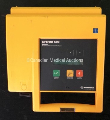 Physio-Control Lifepak 500 Automated External Defibrillator.