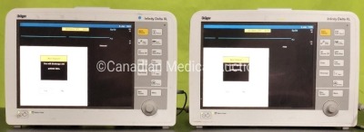 Drager Infinity Delta XL Patient Monitors (x2) .