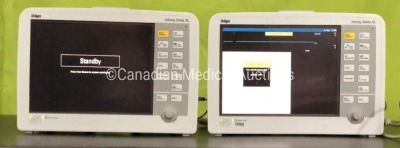 Drager Infinity Delta XL Patient Monitors (x2) .