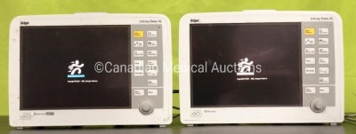 Drager Infinity Delta XL Patient Monitors (x2) .