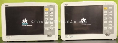 Drager Infinity Delta XL Patient Monitors (x2) .