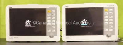 Drager Infinity Delta XL Patient Monitors (x2) .