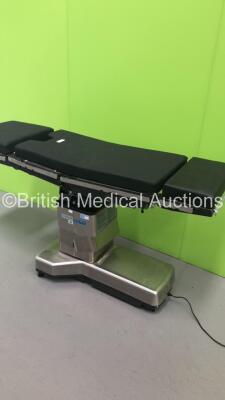 Steris Amsco 3085 SP Electric Operating Table with Cushions (Powers Up - Lower Ram Metal Trims Damaged - See Pictures) *S/N FS0073018* - 6