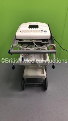 Seca CT800P ECG Machine on Stand with 10 Lead ECG Leads (Powers Up - Cuts Out)