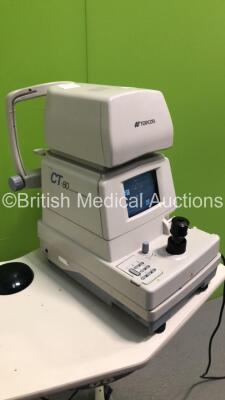 TopCon CT-80 Computerized Tonometer Version 2.10 on Motorized Table (Powers Up - Missing Printer Cover) *S/N 1570104* *FOR EXPORT OUT OF THE UK ONLY* - 7