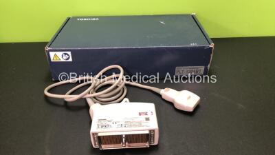 Toshiba Modle PLT-704SBT Linear Array Transducer / Probe *Mfd 11-2017* *SN MAB17Y3196*