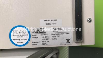 1 x Karl Storz 201340 20 xenon nova 300 Light Source with 1 x Karl Storz 264305 20 electronic endoflator Unit (Both Power Up) *SN BC0627679 - CG8450B* - 4