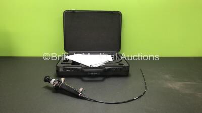 Olympus LF-GP Laryngoscope Fiber Intubation Scope in Case - Engineer's Report : Optical System - No Broken Fibers, Angulation - No Fault Found, Angulation - No Fault Found, Insertion Tube - No Fault Found, Light Transmission - No Fault Found, Channels - N