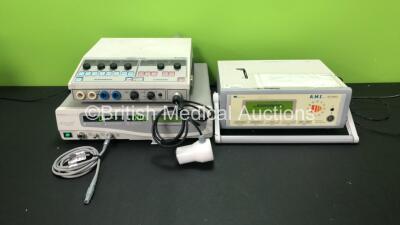 Mixed Lot Including 1 x Shrewsbury Medical Model SM3295 Combined Therapy Unit, 1 x Gynecare Thermachoice II Therapy Unit with 1 x Probe and 1 x AMI HAL Doppler II Unit with 1 x AC Power Supply (All Power Up) *SN 587 - FS196353 - FS0076773 - FS0072357*