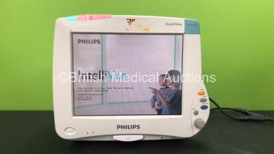 Philips MP50 Intellivue Touch Screen Patient Monitor with 1 x Philips M3001 Opt A01C18 Module Including ECG/Resp, SpO2, NBP, Press and Temp Options, 1 x Philips M3015A C02 Module Including C02, Press and Temp Options (Powers Up) *Mfd 02-2007*