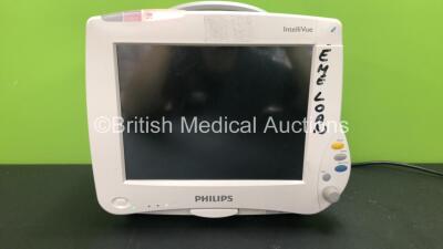 Philips MP50 Intellivue Touch Screen Patient Monitor with 1 x Philips M3001A Module Including ECG/Resp, SpO2, NBP, Press and Temp Options. 1 x Agilent M3015A Module Including C02, Press and Temp Options, 1 x Philips M1012A CC0/C.0 Module (Powers Up with 