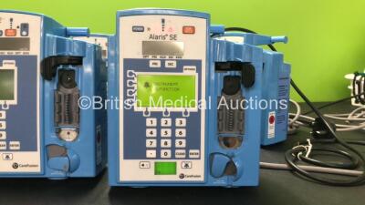 Job Lot of Infusion Pumps Including 2 x B Braun Infusomat fmS Infusion Pumps (Both Power Up) 6 x Alaris SE Infusion Pumps (All Power Up, 4 with Faults-See Photo) - 4