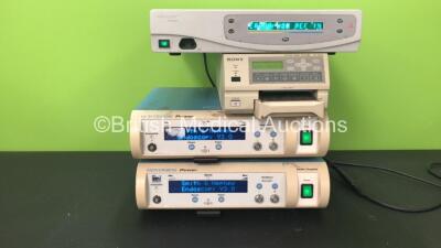 Mixed Lot Including 2 x Smith & Nephew Dyonics Power Shaver Units (Both Power Up) 1 x Sony UP-21MD Color Video Printer (Powers Up) 1 x Versapoint Gynecare Unit (Powers Up with Error-See Photo)