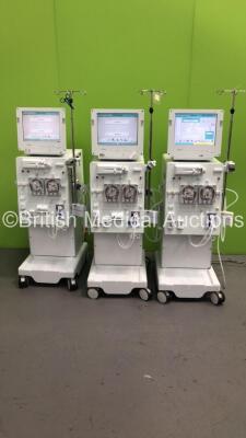 3 x B-Braun Dialog+ Dialysis Machines Software Version 8.2A - Running Hours 41395 / 41657 (All Power Up) *S/N 90961 / 90953 / 28428*