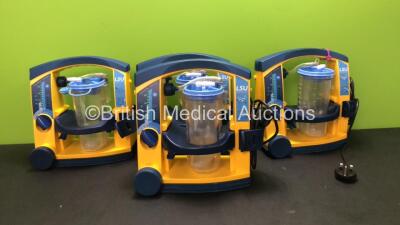 4 x Laerdal LSU Suction Units with Cups (All Power Up)