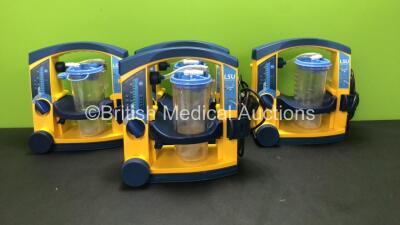 4 x Laerdal LSU Suction Units with Cups (All Power Up)