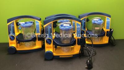 4 x Laerdal LSU Suction Units with Cups (All Power Up)