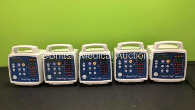 5 x Criticare 506N3 Series Comfort Cuff Patient Monitors (All Power Up)