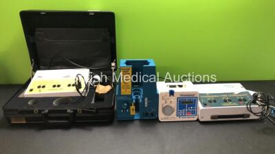 Mixed Lot Including 1 x Ultrason 1MHz Ultrasound Therapy Unit (Powers Up) 1 x Flexiflo I External Nutrition Pump (Powers Up) 1 x Frentamat External Feeding Pump (Powers Up with Alarm) 1 x CME Ultra 703A Ultrasound Therapy Unit (Powers Up)