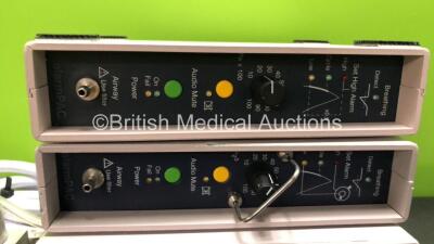 PneuPAC ventiPAC Ventilator with 1 x Hose and 2 x PneuPAC alarmPAD Alarm Units - 3