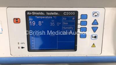 Drager Air-Shields Isolette C2000 Infant Incubator Version 3.01 with Mattress (Powers Up) - 5