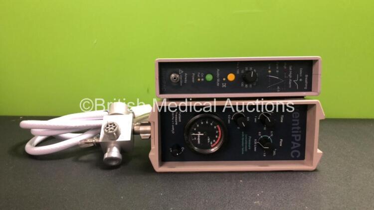 PneuPAC ventiPAC Ventilator with 1 x PneuPAC alarmPAD Alarm Unit and Hose