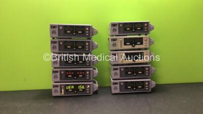 Job Lot Including 5 x Nellcor N-560 Pulse Oximeters and 5 x Nellcor N-550 Pulse Oximeters (All Power Up)