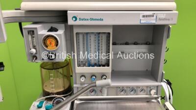 Datex-Ohmeda Aestiva/5 Anaesthesia Machine with Datex-Ohmeda Aestiva 7900 SmartVent Software Version 4.8 PSVPro, Oxygen Mixer, 2 x Philips IntelliVue G5 M1019A Gas Modules, Bellows, Absorber and Hoses (Powers Up) *S/N AMRL02423* - 5