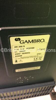 3 x Gambro AK 200 S Dialysis Machines (No Power) - 6