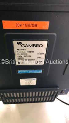 3 x Gambro AK 200 S Dialysis Machines (No Power) - 5