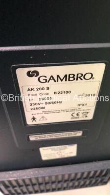 3 x Gambro AK 200 S Dialysis Machines Version 9.0 / 9.0 / 9.2 (All Power Up) - 6