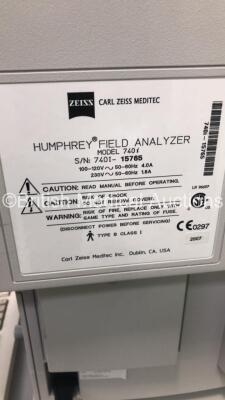 Zeiss Humphrey Field Analyzer Model 740i Rev 4.2 on Motorized Table (Powers Up) *S/N 740I-15765* - 3