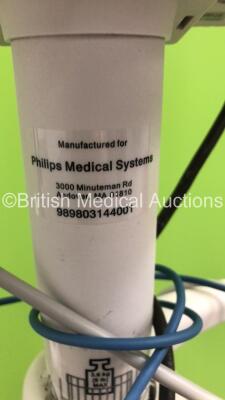 Philips SureSigns VS4 Vital Signs Monitor on Stand with SPO2 and BP Options and 1 x Smiths Medical Level 1 Equator Convective Warming Unit (Both Power Up) - 4