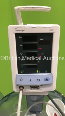 Datascope Duo Patient Monitor on Stand with BP Hose (Powers Up) - 2