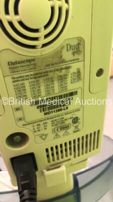 Datascope Duo Patient Monitor on Stand with BP Hose (Powers Up) - 3